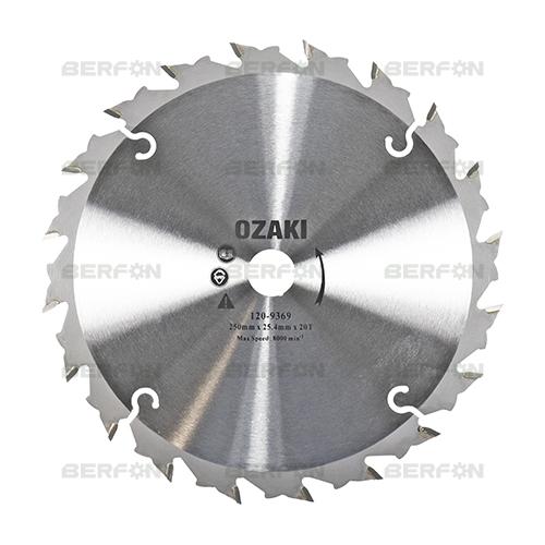 DISCO TCT OZAKI 20 DENTES 250x25,4x1,8mm